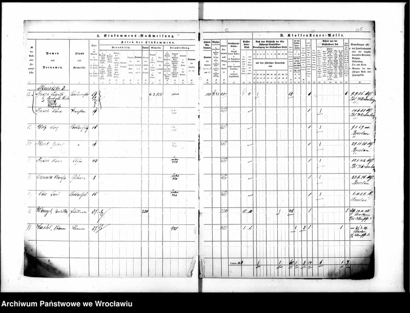 image.from.unit.number "Klassensteuerrolle nebst Eikommens - Nachweisung"