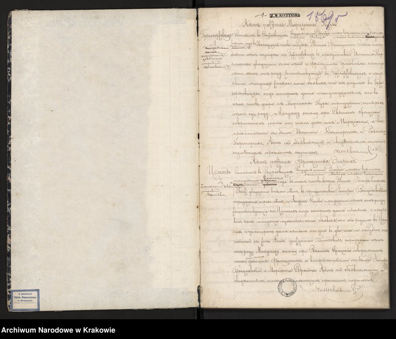 image.from.unit "Księga duplikat do zapisywania Aktów religijno-cywilnych do parafii Sieciechowice na rok 1869"