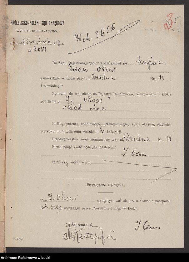 Obraz 7 z jednostki "Iwan Okoew- skład wina"