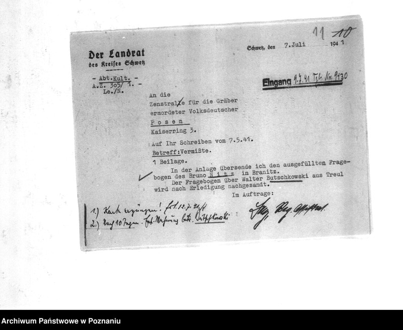 Obraz 15 z jednostki "Amtliche Meldungen Kreis Schwetz (Świecie)"