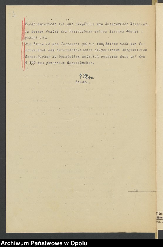 image.from.unit.number "Verfügung von Todes wegen des Kunstmalers Josef Hanel und seiner Ehefrau Maria geb.[orene] Westermayer in Wiese grfl zuletzt wohnhaft in Wiese grfl Haus No 11"