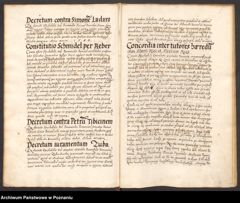 Obraz 12 z jednostki "Acta coram spectabilis consulatu Posnaniensi."