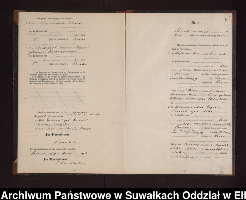 image.from.unit.number "Heiraths-Neben-Register des Preussischen Standes-Amtes Neuhoff Kreis Loetzen"