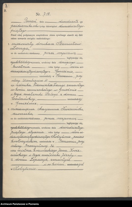 image.from.unit.number "Księga miejscowa małżeństw tom IV [Rejestr główny małżeństw]"