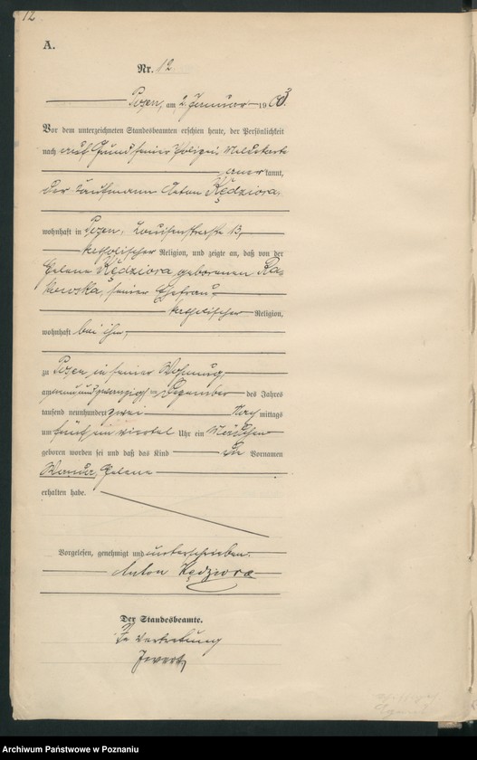 Obraz 15 z jednostki "Księga urodzeń tom I"