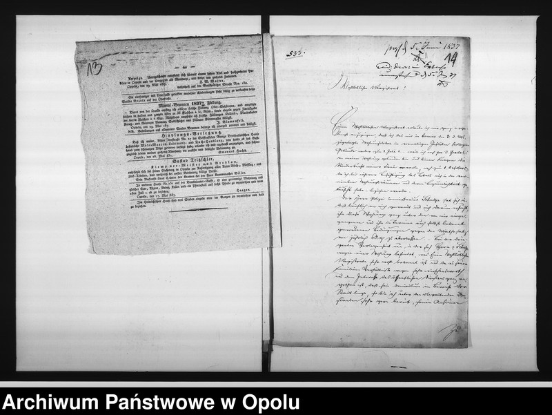 Obraz 15 z jednostki "Acta des Magistrats zu Oppeln betreffend: die Vermiethung zweier Wohnungs - Locale in dem zur Kranken Anstalt acquirirten ehemaligen Jesuiten-Collegien-Gebäude hieselbst Vol. I de Anno 1837"