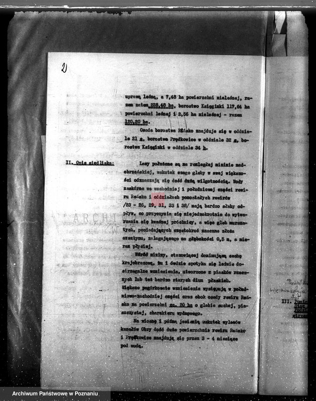 Obraz 6 z jednostki "Plan urządzania gospodarstwa leśnego dla lasu majętności Stary Białcz-Czacz powiat kościański 1935-1945"
