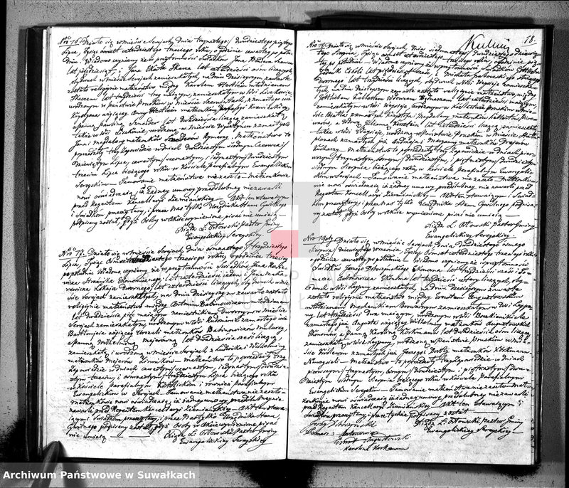image.from.unit.number "Księga Duplikat do zapisywania Aktów Urodzenia, Zaślubienia i Zeyścia w Parafii Ewangelickiey Sereyskiey na rok 1843"