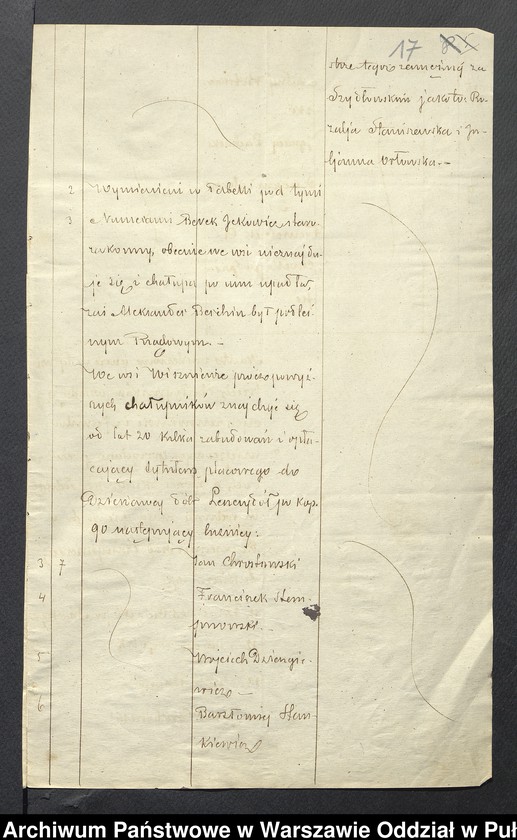 image.from.unit.number "O urządzaniu chłopów byłej państwowej wsi Wiśniewo wchodzącej w skład byłej ekonomii Leszczydół, gm. Poręba"