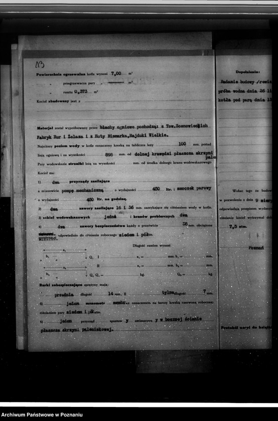 Obraz 17 z jednostki "Przedsiębiorstwo budowy dróg i szos Fr. Kowalewskiego Poznań nr woj. kotła 6191"