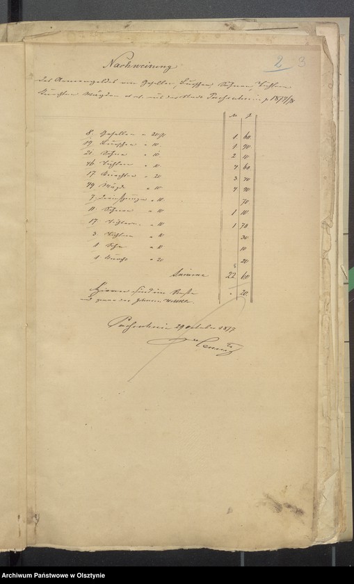 image.from.unit.number "Einnahme und Ausgabe Beläge des Kirchspiels Armen Kassen-Rechnung"