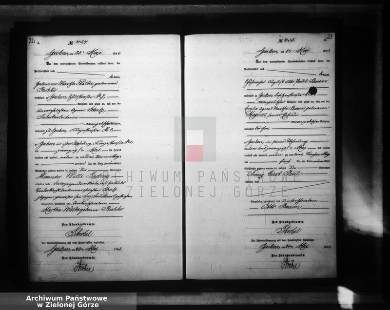 image.from.unit.number "Geburts-Neben-Register, Band II von No 413 bis No 826"