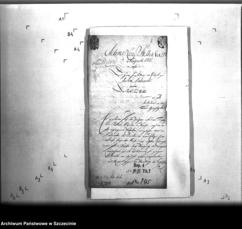 Obraz 3 z jednostki "Hauptmann von Kleist zu Juchow contra die Stadt Neustettin in po: Turbationis an der Braugerechtigkeit"