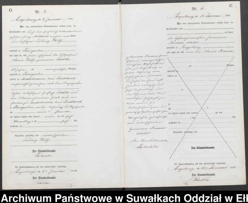 image.from.unit.number "Sterbe-Neben-Register des Preussischen Standes-Amtes Angerburg Kreis Angerburg"