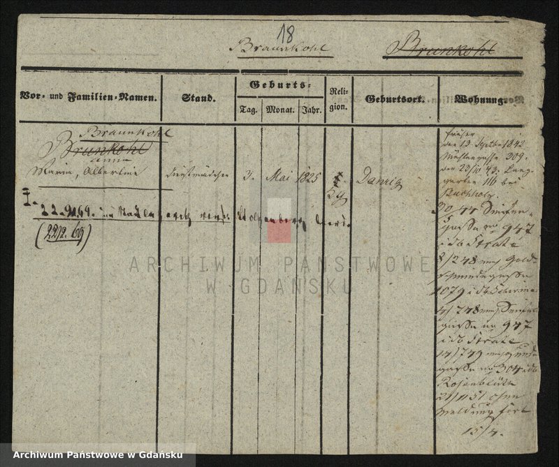 image.from.unit.number "Karty meldunkowe: Brauner - Bredull"