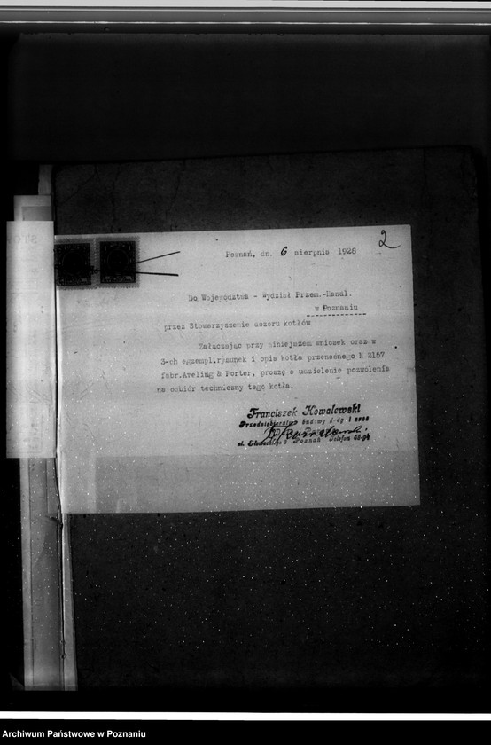 Obraz 6 z jednostki "Przedsiębiorstwo budowy dróg i szos Fr. Kowalewskiego Poznań nr woj. kotła 6191"