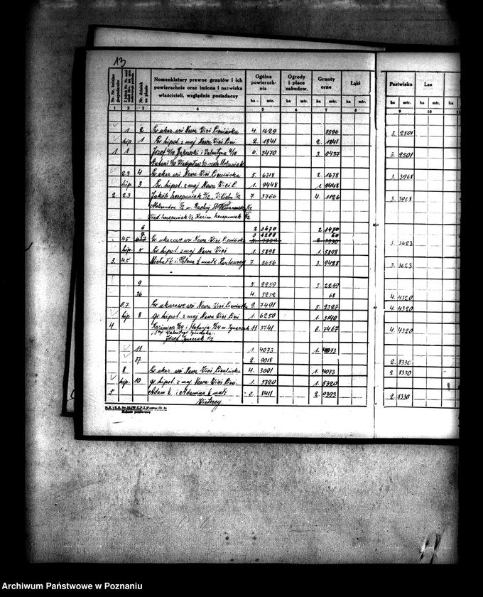 Obraz 16 z jednostki "Rejestr pomiarowy wsi Nowa-Wieś Cienińska /praca scaleniowa/"