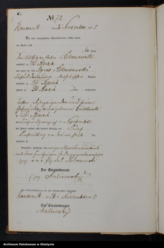 image.from.unit.number "Sterbe-Neben-Register Tom II,Nr 63 - 79"