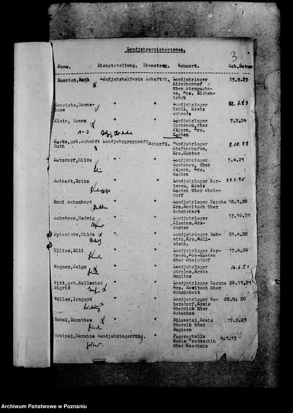 Obraz 7 z jednostki "Aufnahme von Landjahrzieherinnen in die NLDAP"
