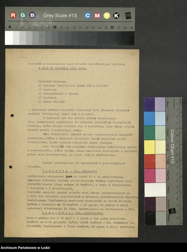 Obraz 2 z jednostki "Protokoły z narad instruktorów Komitetu Wojewódzkiego"