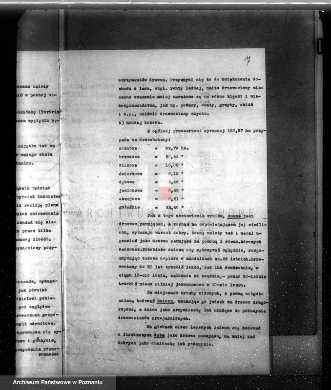 image.from.unit.number "Plan urządzenia gospodarstwa leśnego dla lasu majętności Myszkowo powiat szamotulski 1929-1939"
