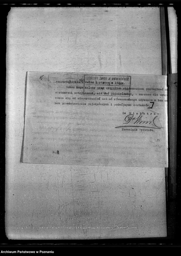 Obraz 9 z jednostki "Sprawy ogólno - administracyjnego rozporządzenia i zarządzenia"