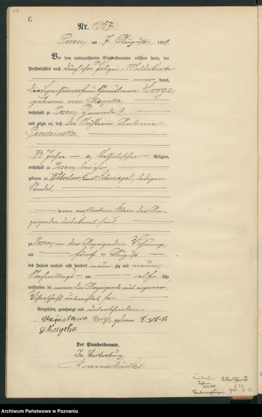 Obraz 15 z jednostki "Księga zgonów t. III"