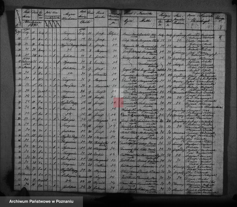 image.from.unit.number "Księga urodzonych, zaślubionych, zmarłych"