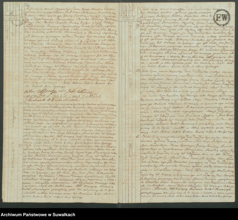 image.from.unit.number "Akta urodzonych gminy puńskiey od 1-go stycznia do dnia ostatniego grudnia 1813 roku."