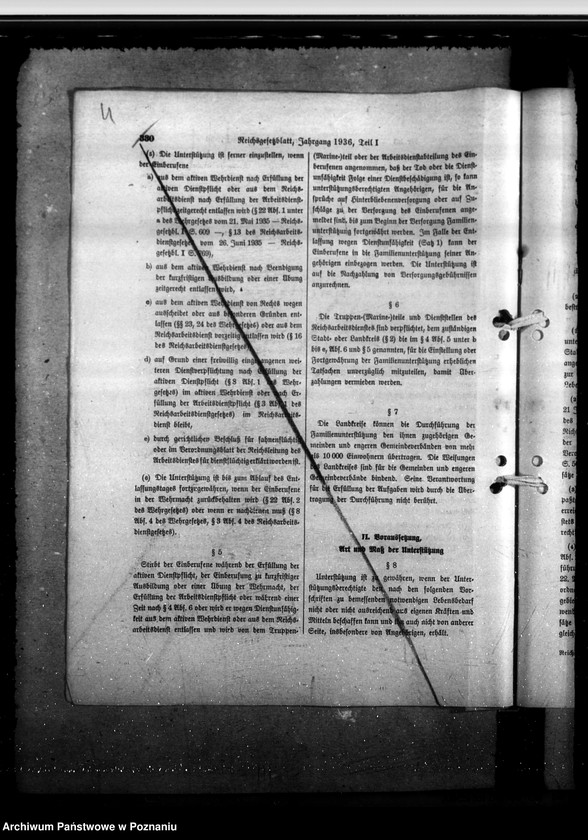 Obraz 8 z jednostki "Gesetz vom 30. 3. 36. mit Durchführungsverordnungen und Ausführungserlassen"