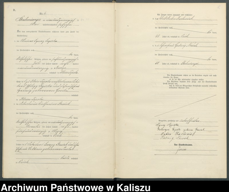 Obraz 10 z jednostki "[Księga małżeństw]"
