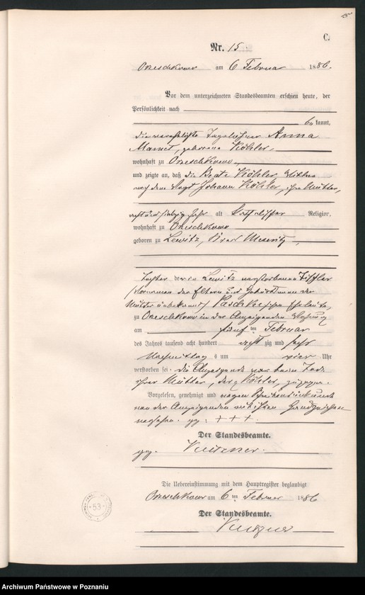 Obraz 18 z jednostki "Księga zgonów"