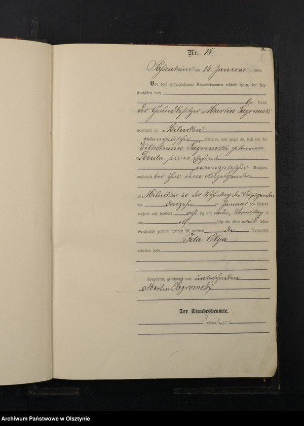 image.from.unit.number "Geburts-Haupt-Register Nr 1 - 260"