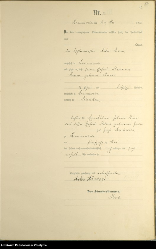 image.from.unit.number "Sterbe-Haupt-Register Nr 1 - 38"