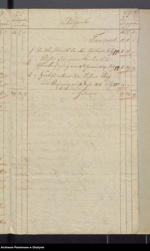 image.from.unit.number "Schul-Kassen Rechnung des Kirchspiels Widminnen"