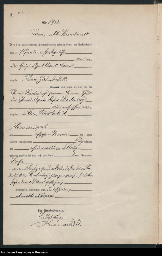 Obraz 5 z jednostki "Księga miejscowa urodzeń"