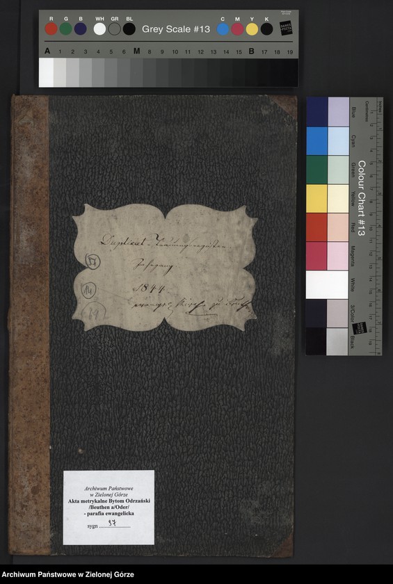 Obraz 4 z jednostki "Duplicat-Trauungsregister Jahrgang 1844 evangel[ischen] Kirche zu Beuthen"