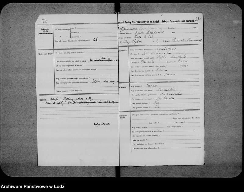 Obraz 18 z jednostki "Kwestionariusze sekcji pań"