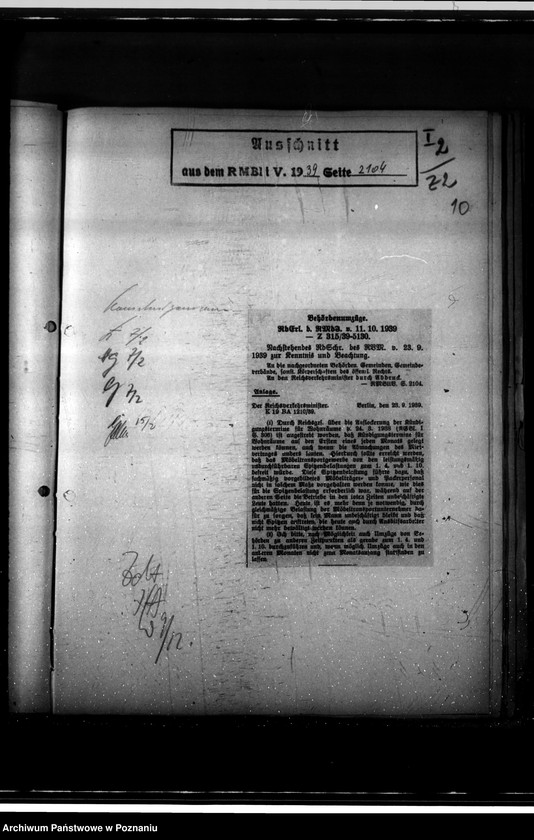 Obraz 14 z jednostki "Runderlasse des Reichsministeriums des Innern"