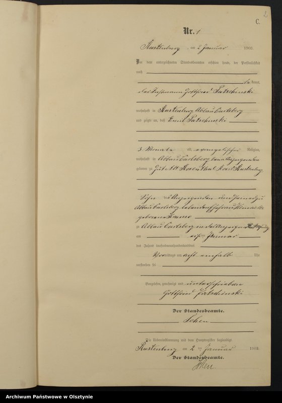 image.from.unit.number "Sterbe-Neben-Register Nr 1 - 376"