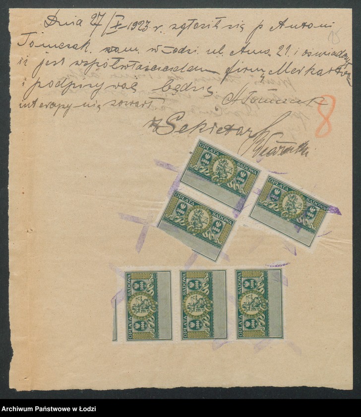 Obraz 17 z jednostki "Alfred Dems i Antoni Tomczak- handel wszelkimi towarami"