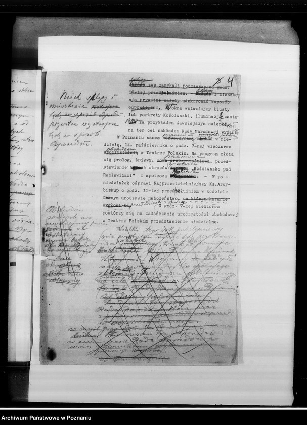 Obraz 8 z jednostki "Rok Kościuszkowski - korespondencja związana z obchodami setnej rocznicy śmierci Tadeusza Kościuszki."