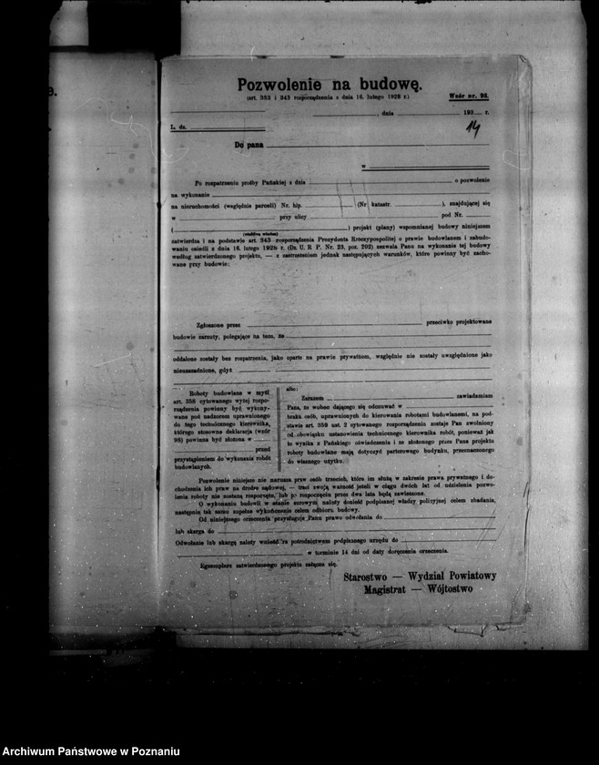 image.from.unit.number "Zatwierdzenie zakładu przemysłowego /młyna motorowego/ E. Raczniewskiego w Kostrzynie powiat średzki"