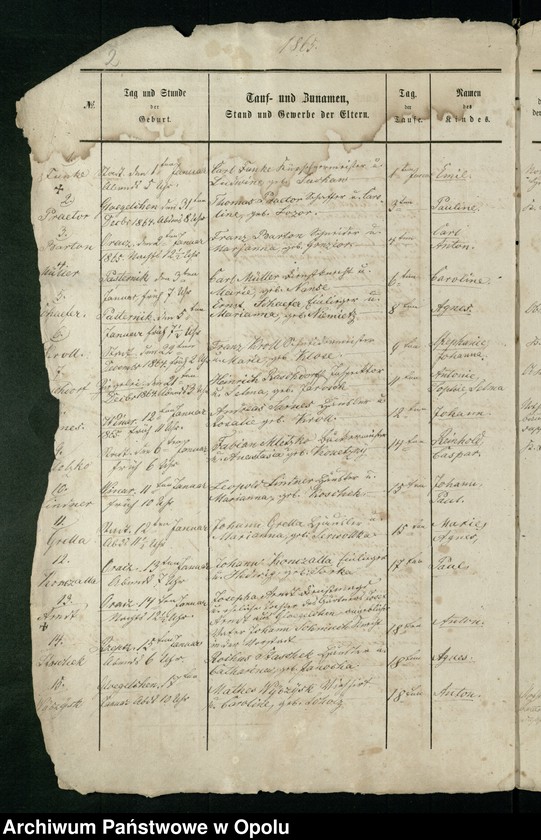 image.from.unit.number "Kirchenbuch-Duplicate für Ober-Glogau (katholisch) 1865-1870"