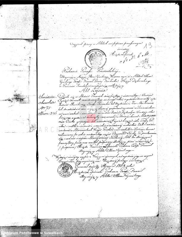 image.from.unit.number "Anexy U.S.C. Suwałki 1868 rok wyznania ewangelicko-augsburskie"
