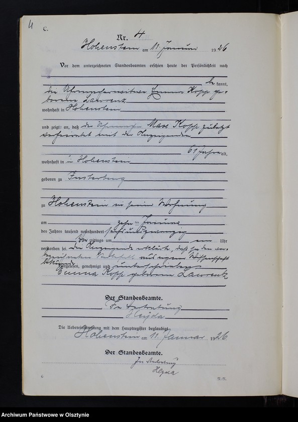 image.from.unit.number "Sterbe-Neben-Register Nr 1 - 84"