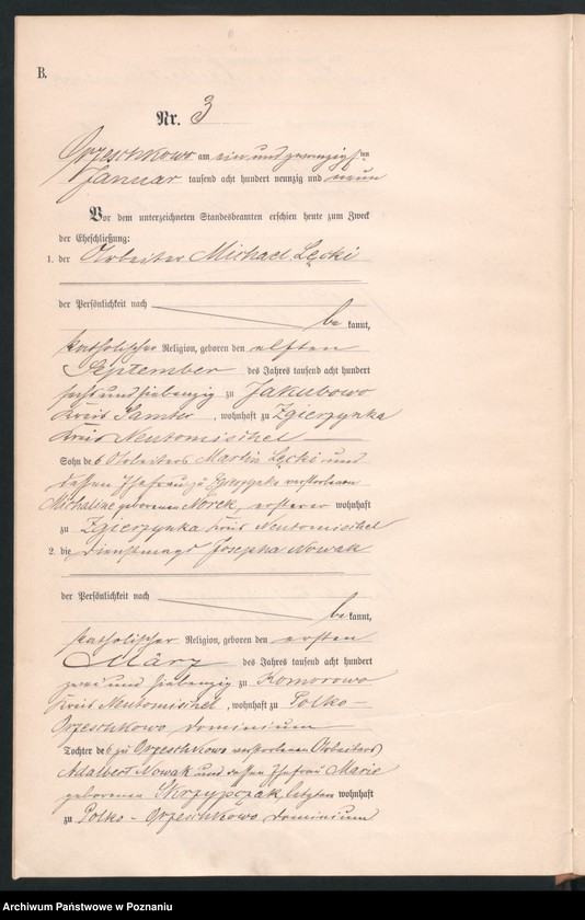 Obraz 8 z jednostki "Księga małżeństw"