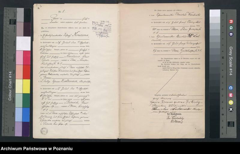 Obraz 3 z jednostki "Księga miejscowa małżeństw [Rejestr główny małżeństw]"