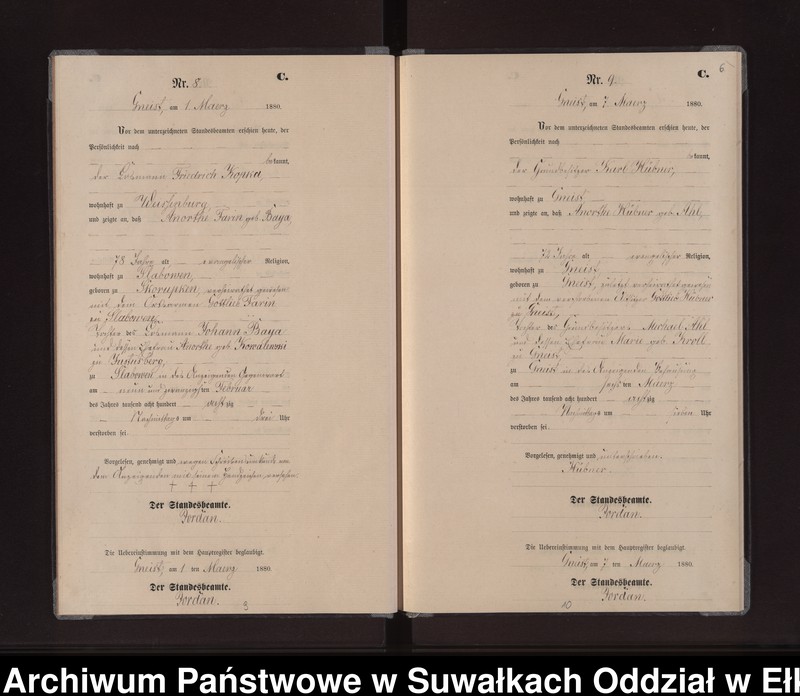 image.from.unit.number "Sterbe-Neben-Register des Königlich Preussischen Standes-Amtes Gneist Kreis Loetzen"