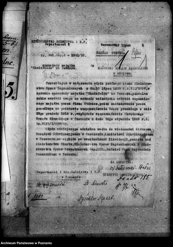 Obraz 5 z jednostki "Majątki prywatne [sprzedaż majątku "Przyjaźń" - Reinfelde na Pomorzu]"